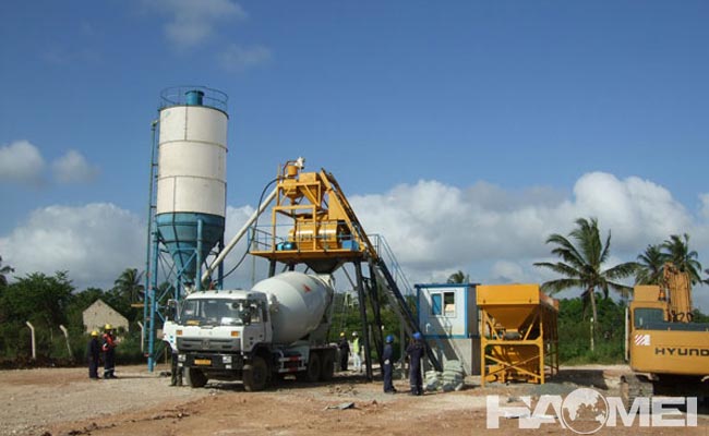 JS500 concrete batching plant