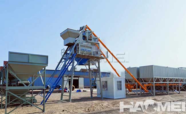 hopper type concrete batching plant