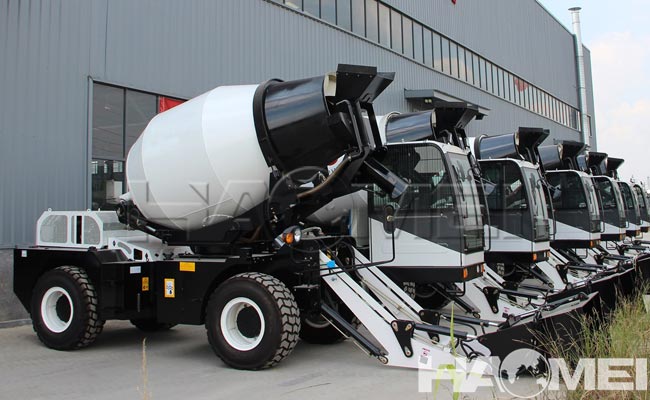 china self loading concrete mixer manufacturer