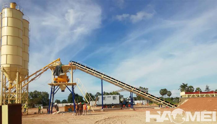 high production capacity concrete batching plant
