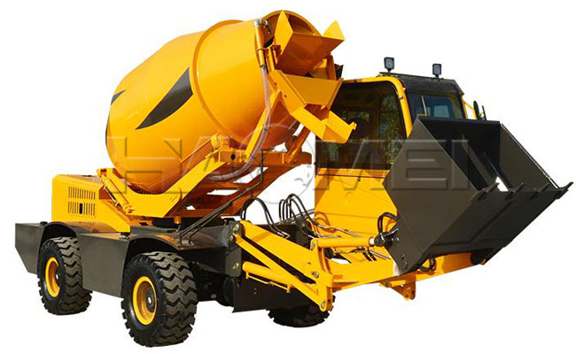 mobile self loading concrete mixer truck price
