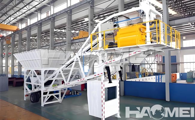 China mobile concrete plant factory
