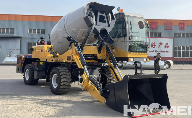 self loading concrete mixer with capacity of 4m3