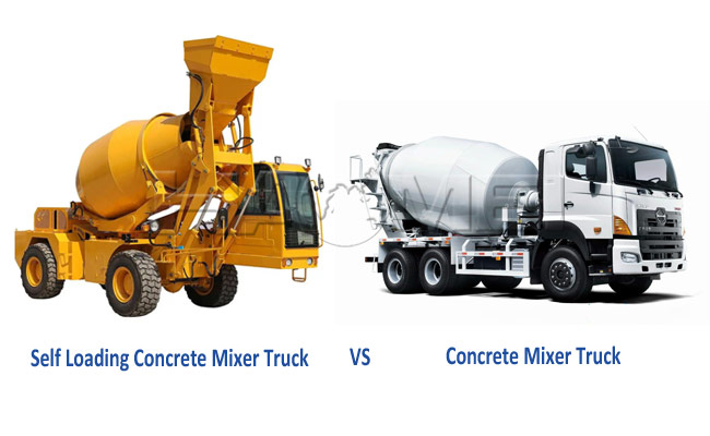 self loading concrete mixer truck vs concrete mixer truck