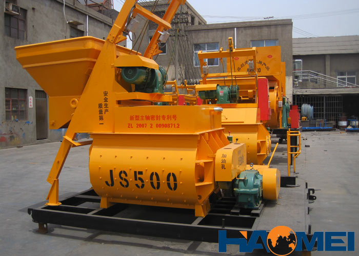 twin shaft concrete mixer