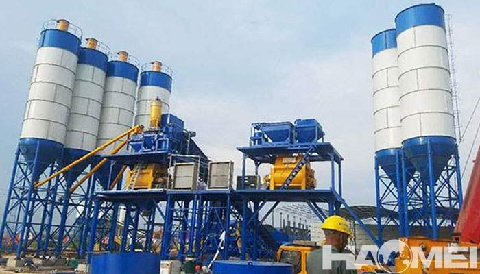 large concrete batching plant