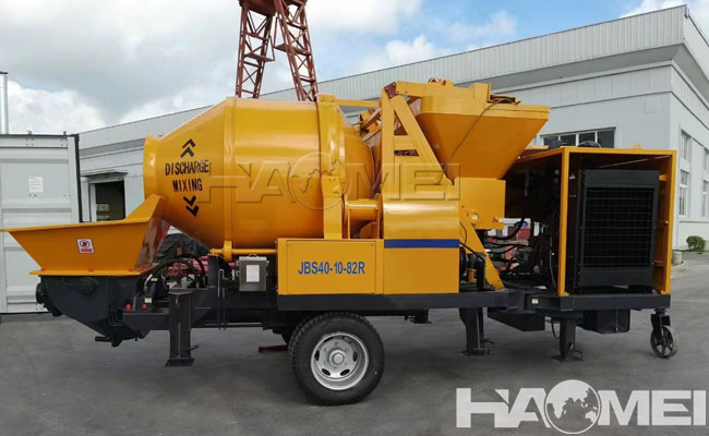 concrete mixer with pump price