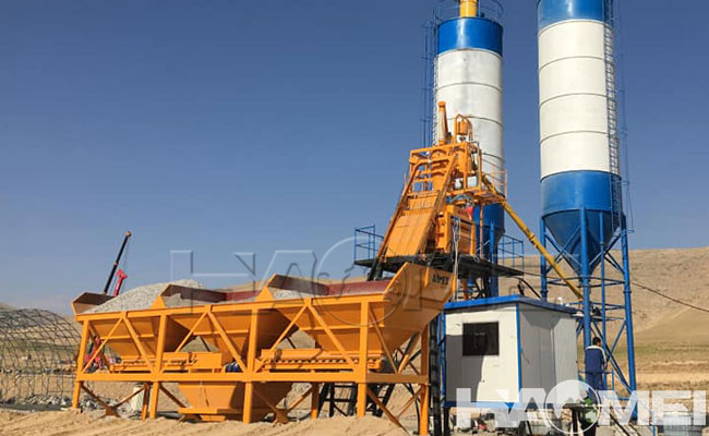 semi-automatic concrete batching plant