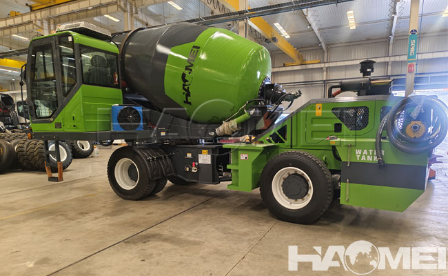 automatic self loading concrete mixer